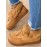Vintage Plain All Season Wearable Daily Flat Shoes Faux Fur Slip On Deep Mouth Single Shoes for Women