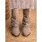 Vintage Lace Flanging Casual Fringed Short Ankle Boots