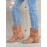 Women's Cross Lace Lace Panel Vintage Chunky Heel Chukkas Booties