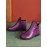 Vintage Round Toe Chunky Heel Casual Short Boots