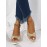 Bow Weave Fish Mouth Wedge Sandals