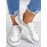 Silver Glitter Star Sneakers